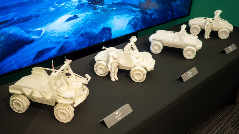 3D prints of GM/Lockheed Martin Artemis Lunar Terrain Vehicle concepts
