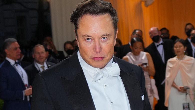 Elon Musk frowning