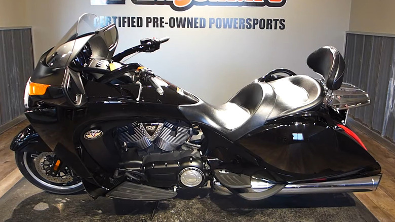 A side view of the 2010 Victory Vision 8-Ball