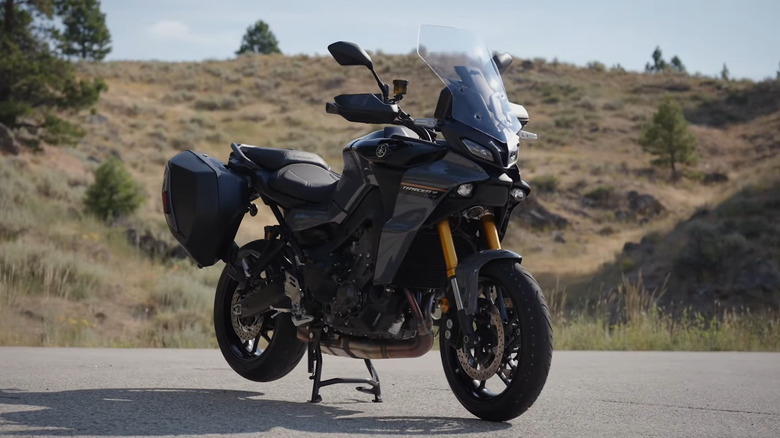 A side view of the 2024 Yamaha Tracer 9 GT+