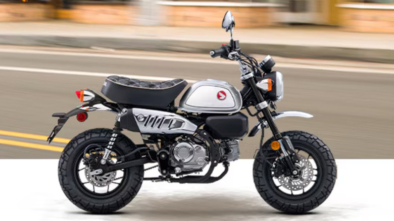 white and black Honda Monkey ABS 2024