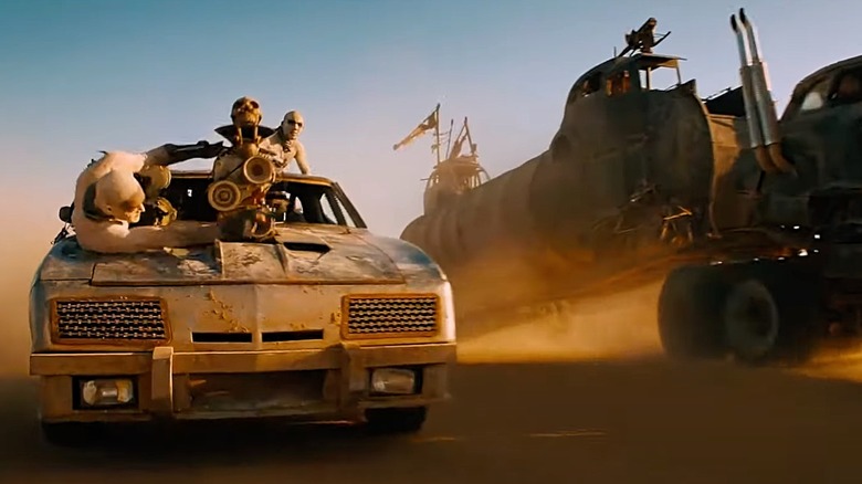 A scene from the epic road movie mad Max: Fury Road
