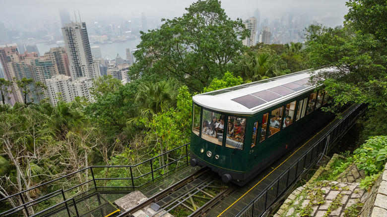 The Peak Tram in Hong Kong