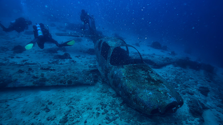 sunken plane