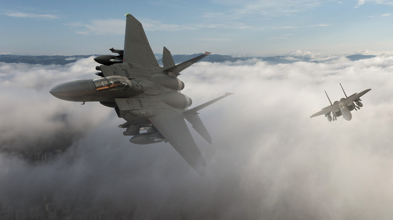 A simulated dogfight