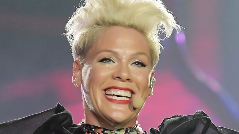 Pink singing