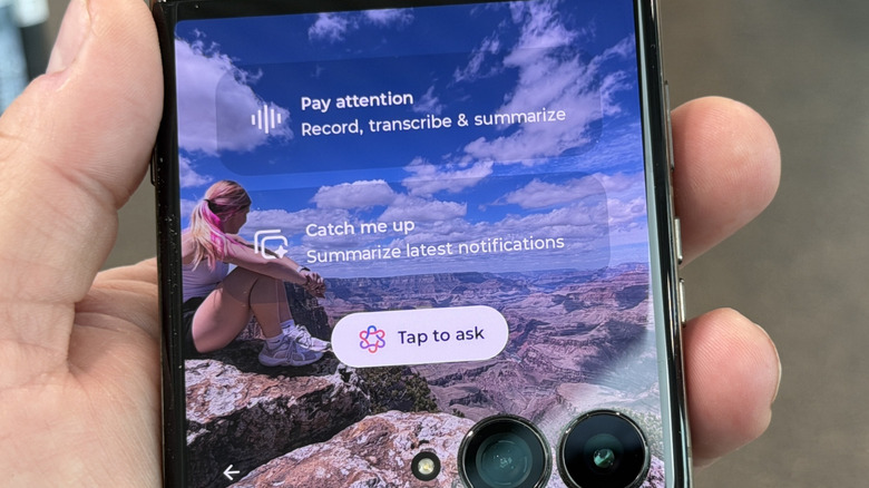 Man holding the Motorola Razr Ultra