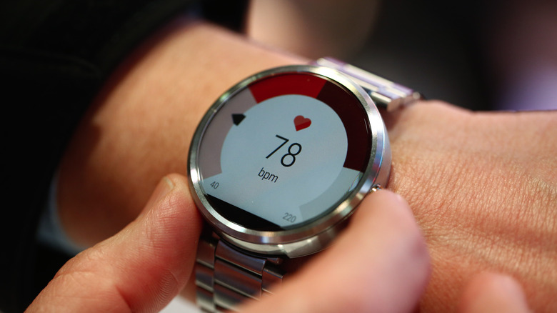 The original Moto 360 Watch.