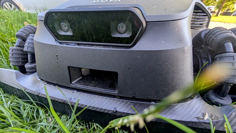 Camera system on robot lawn mower.