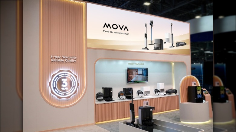 MOVA booth at CES 2025 in Las Vegas