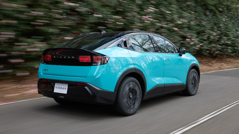 2026 Nissan Leaf rear 3/4 view
