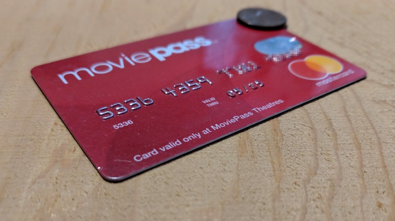 A MoviePass card