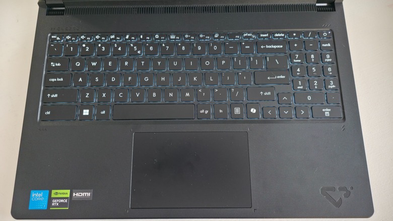 The keyboard on the MSI Cyborg 15 Max