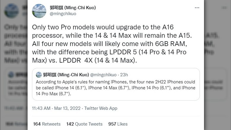Ming-Chi Kuo tweet