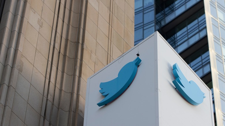 Twitter building sign