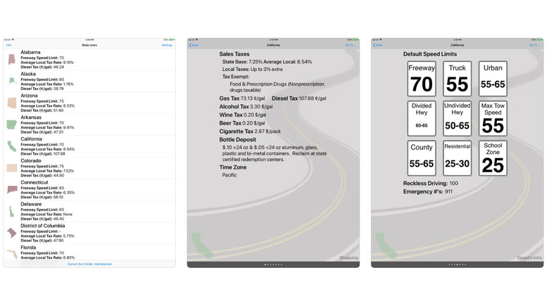 State Lines app screenshots