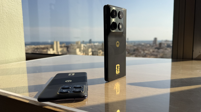 Motorola Razr Fold FIFA edition on a table