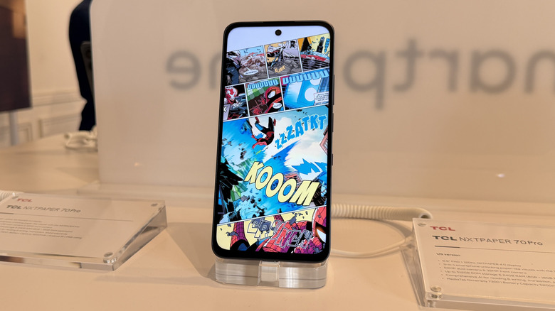 TCL Nxtpaper 70 Pro on a table