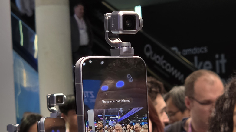 Robot phone with a gimbal