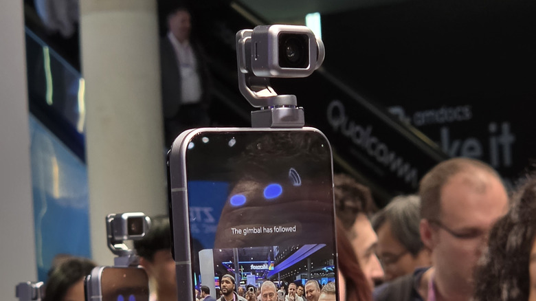 Robot phone with a gimbal