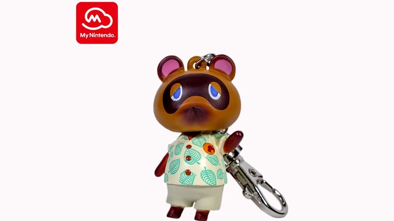 Tom Nook keychain from My Nintendo Rewards