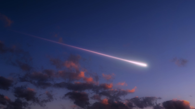 Meteorite in the sky