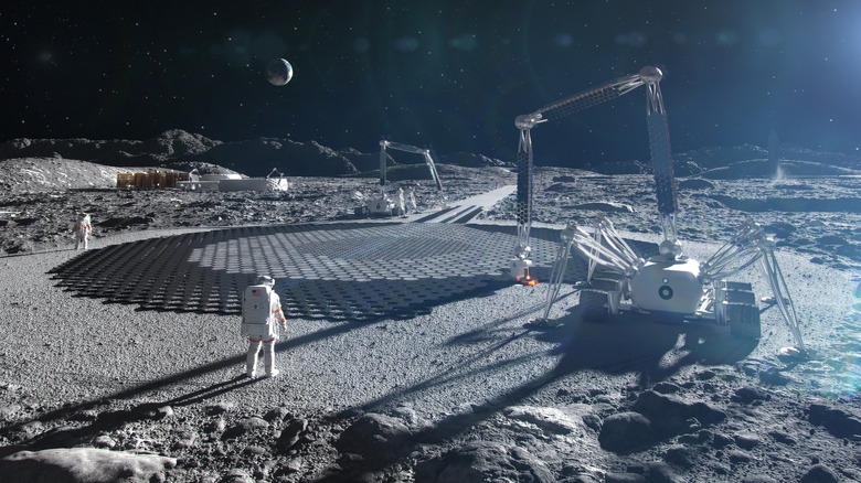 Olympus lunar construction system illustration