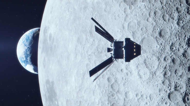 Illustration of Artemis II moon mission.