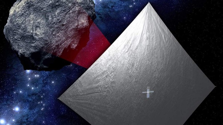 Artist impression of NEA Scout solar sail