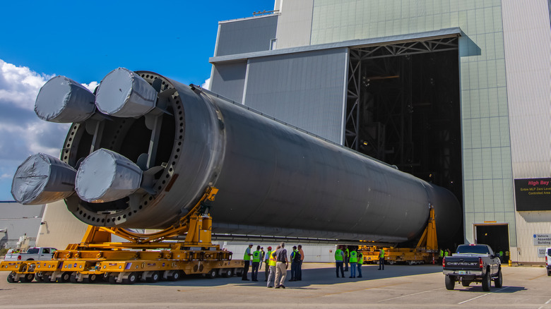 NASA SLS in building