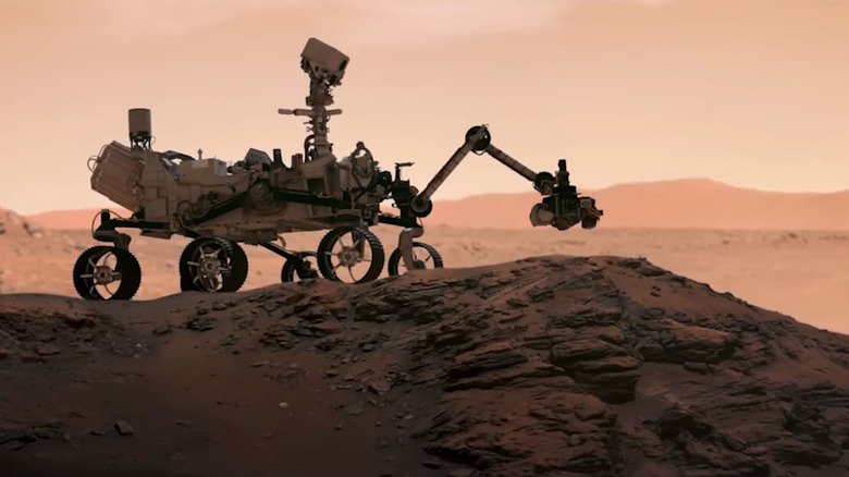 Rover da NASA na superfície de Marte