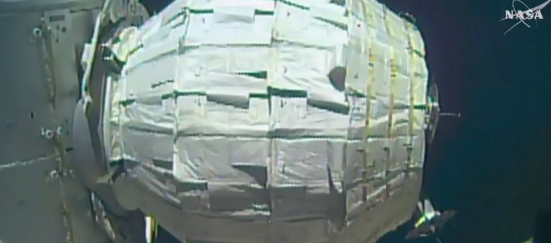 NASA successfully inflates space habitat on second try