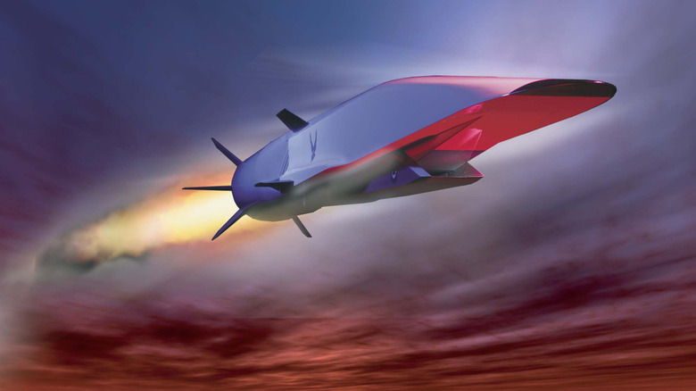 the boeing X-51A tears through the sky