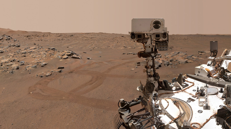 Perseverance rover selfie