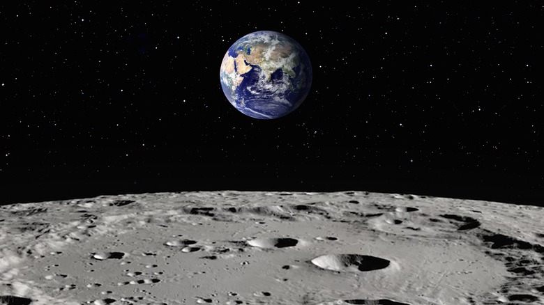 Earth and moon image