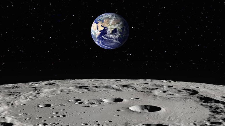 Earth and moon image