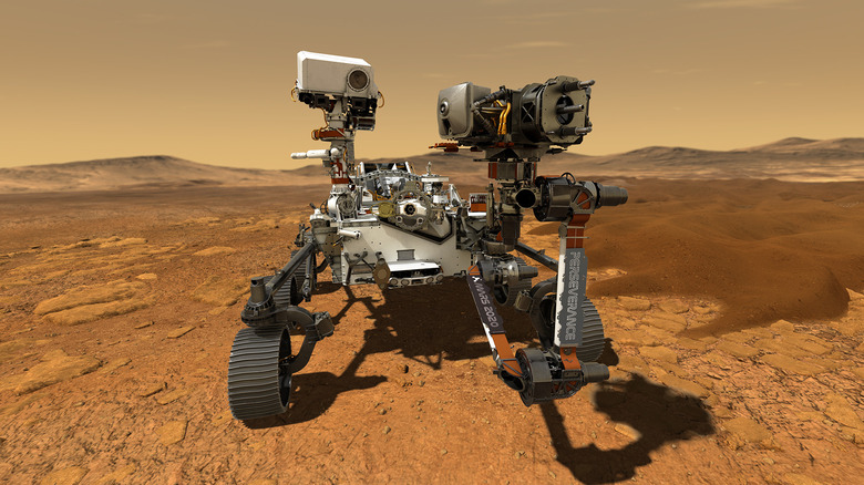 Perseverance Mars rover render