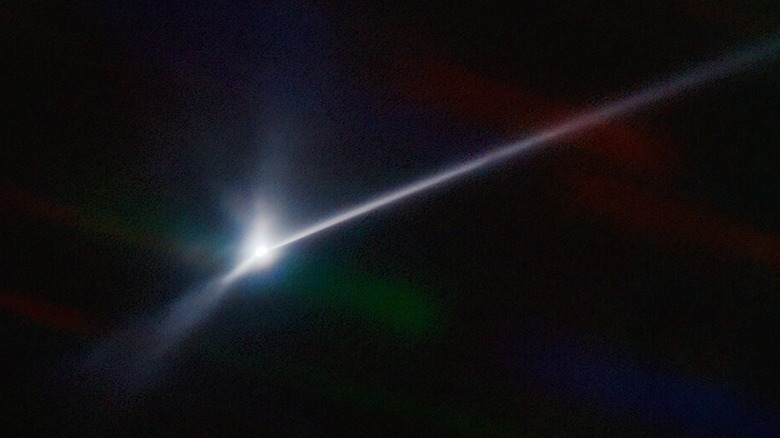 Dimorphos asteroid trail DART mission