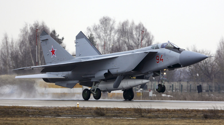 Russian MiG-31 interceptor jet