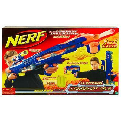 Nerf N-Strike - Longshot CS-6 Sniper Rifle Blaster Gun - Hasbro