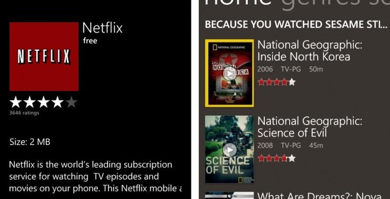 Netflix App Hits 720p On Windows Phone 8 - SlashGear