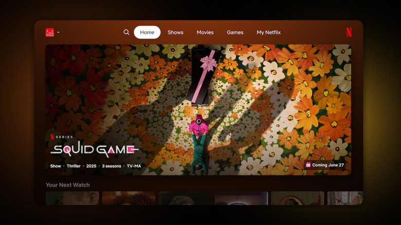 Tv showing Squid Game on Netflix