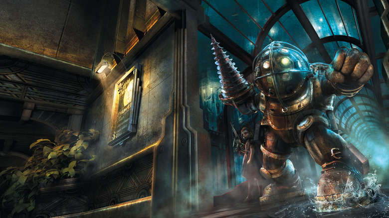 BioShock Big Daddies in city