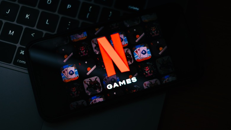 Netflix games logo phone