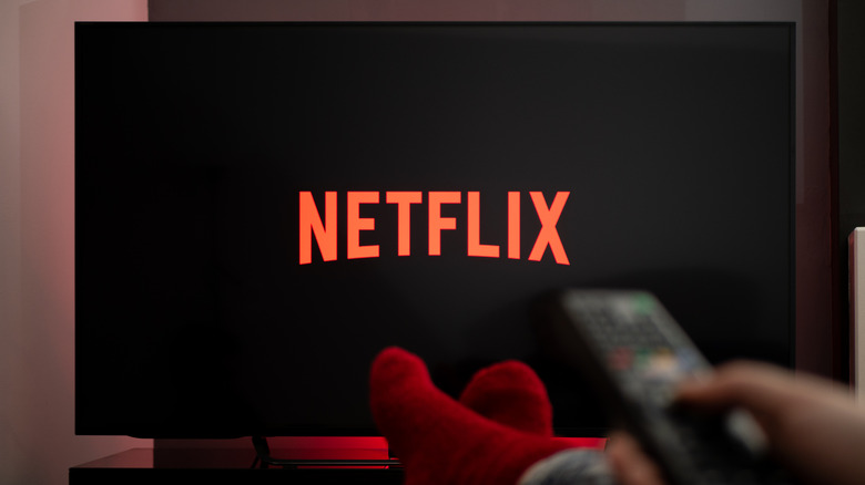 Netflix on TV with remote