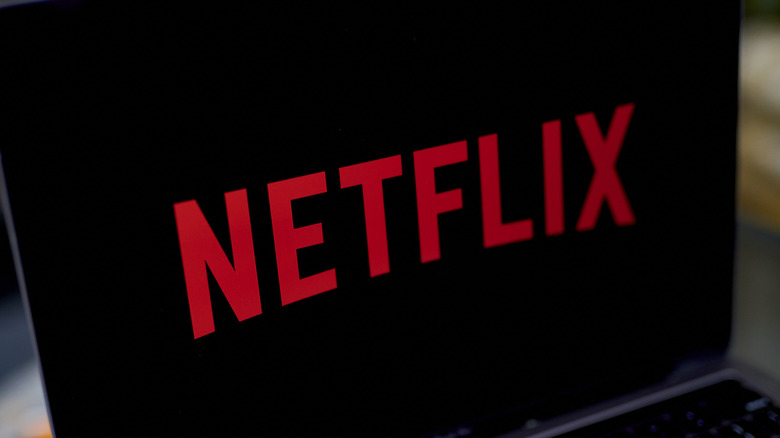 Netflix logo on computer