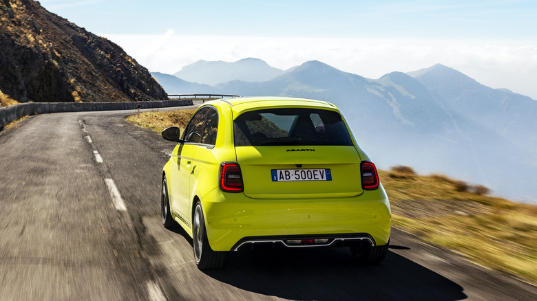 500e abarth on road