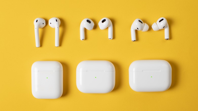 various generations of Apple AirPods