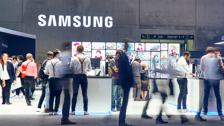 Samsung booth at tech expo