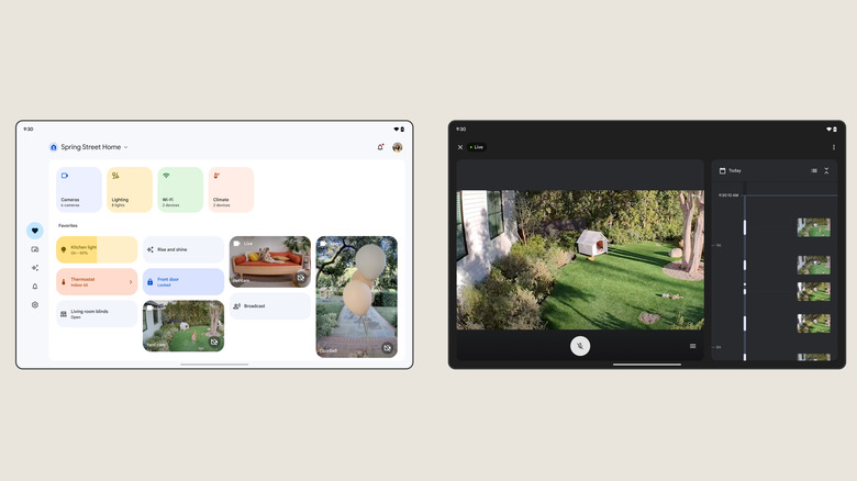 Favorites screen google home app